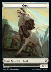 Treasure // Goat Double-Sided Token [Commander Legends: Battle for Baldur's Gate Tokens] | Deep Dive Games St. Marys