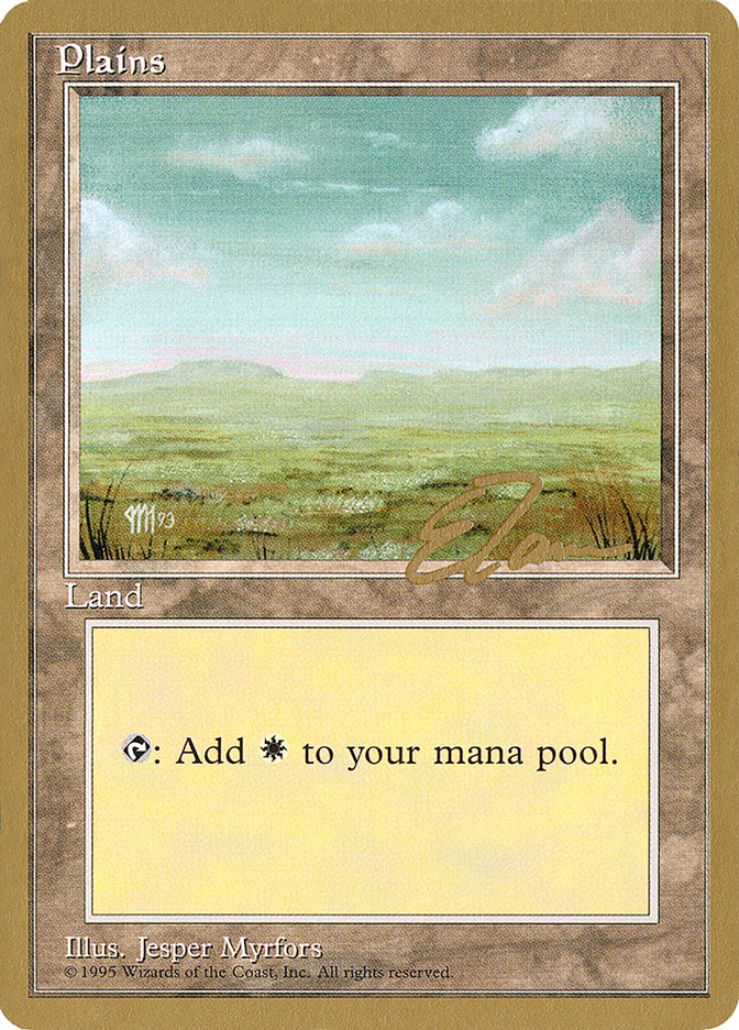 Plains (et364) (Eric Tam) [Pro Tour Collector Set] | Deep Dive Games St. Marys