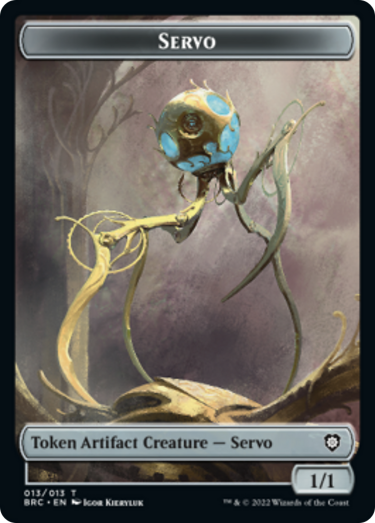 Servo // Powerstone Double-Sided Token [The Brothers' War Commander Tokens] | Deep Dive Games St. Marys