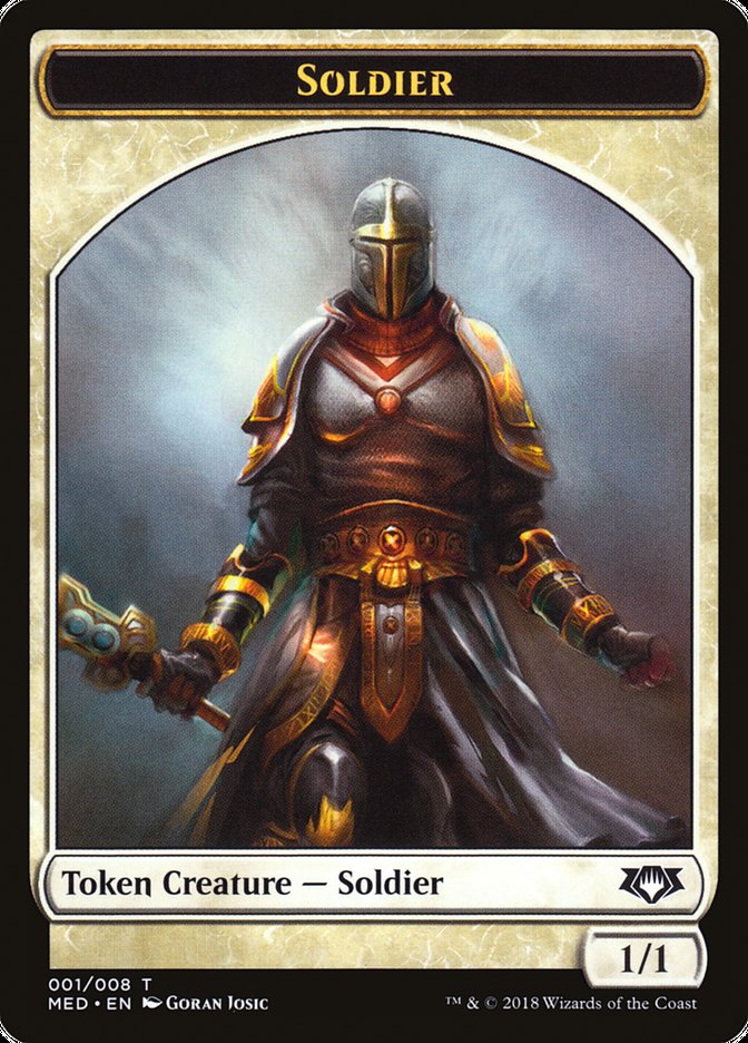 Soldier Token [Mythic Edition Tokens] | Deep Dive Games St. Marys