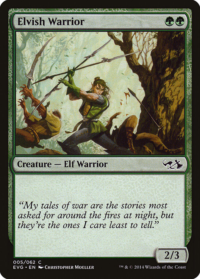 Elvish Warrior (Elves vs. Goblins) [Duel Decks Anthology] | Deep Dive Games St. Marys