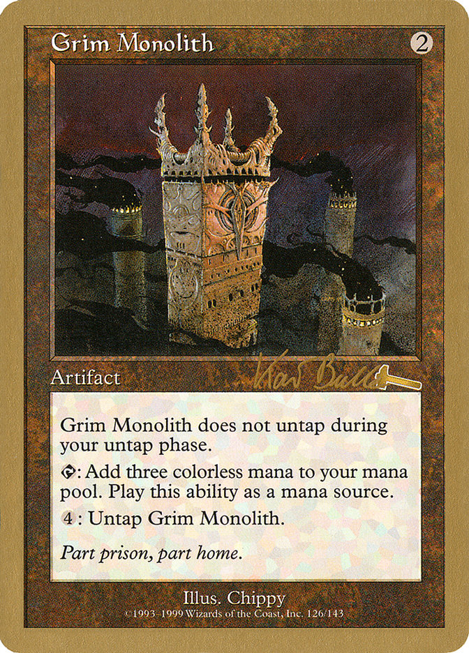 Grim Monolith (Kai Budde) [World Championship Decks 1999] | Deep Dive Games St. Marys