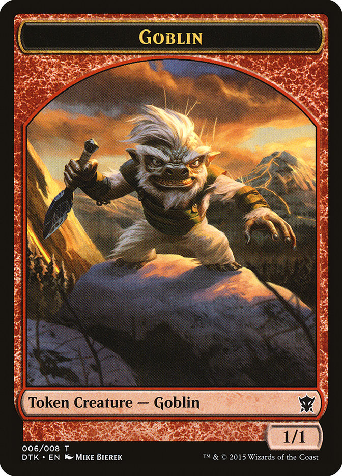 Goblin Token [Dragons of Tarkir Tokens] | Deep Dive Games St. Marys