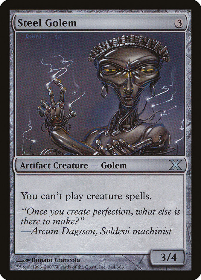 Steel Golem [Tenth Edition] | Deep Dive Games St. Marys