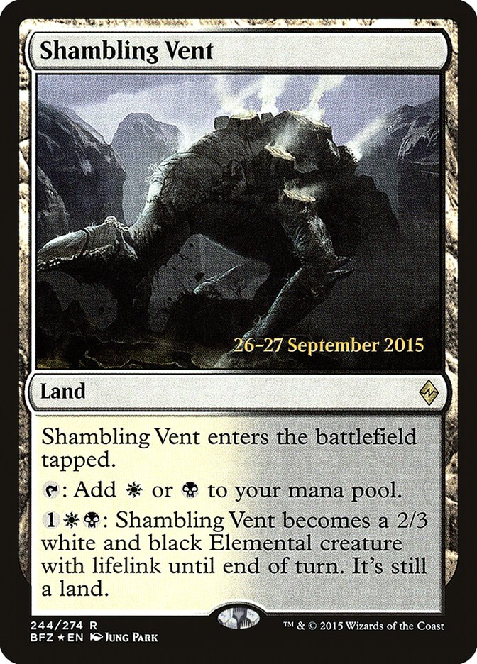 Shambling Vent [Battle for Zendikar Prerelease Promos] | Deep Dive Games St. Marys