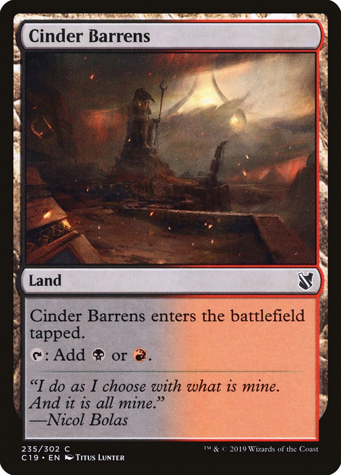 Cinder Barrens [Commander 2019] | Deep Dive Games St. Marys