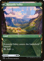 Kazandu Mammoth // Kazandu Valley (Showcase) [Zendikar Rising] | Deep Dive Games St. Marys