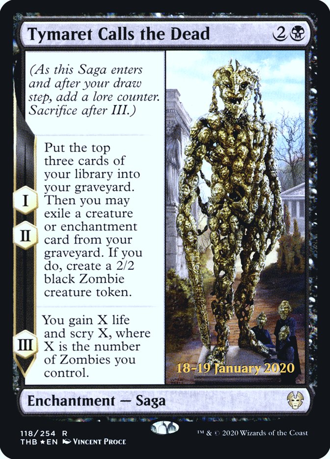 Tymaret Calls the Dead [Theros Beyond Death Prerelease Promos] | Deep Dive Games St. Marys