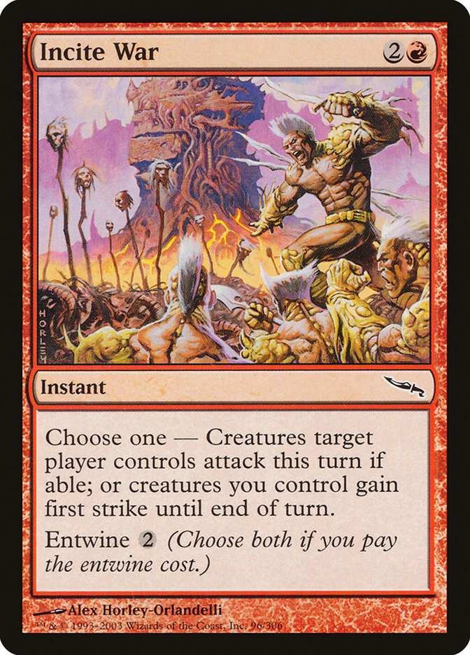 Incite War [Mirrodin] | Deep Dive Games St. Marys