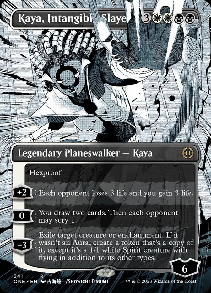 Kaya, Intangible Slayer (Borderless Manga) [Phyrexia: All Will Be One] | Deep Dive Games St. Marys