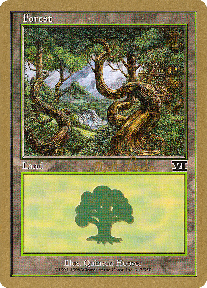 Forest (ml347b) (Matt Linde) [World Championship Decks 1999] | Deep Dive Games St. Marys