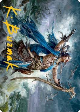 Lier, Disciple of the Drowned Art Card (Gold-Stamped Signature) [Innistrad: Midnight Hunt Art Series] | Deep Dive Games St. Marys
