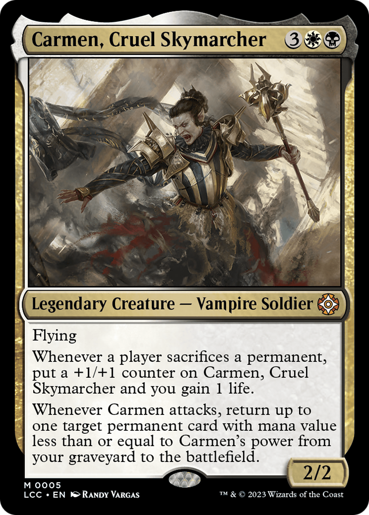 Carmen, Cruel Skymarcher [The Lost Caverns of Ixalan Commander] | Deep Dive Games St. Marys