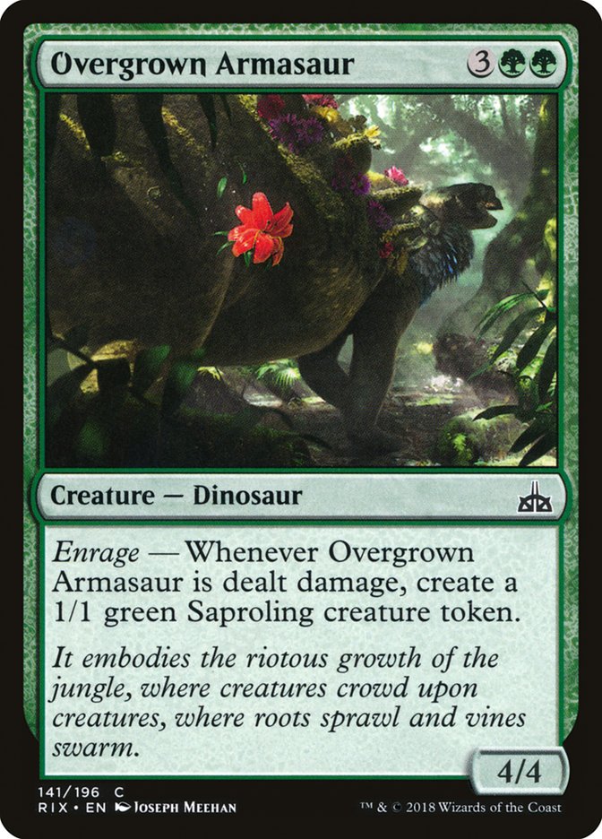 Overgrown Armasaur [Rivals of Ixalan] | Deep Dive Games St. Marys