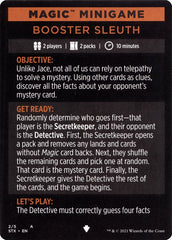 Booster Sleuth (Magic Minigame) [Strixhaven: School of Mages Minigame] | Deep Dive Games St. Marys