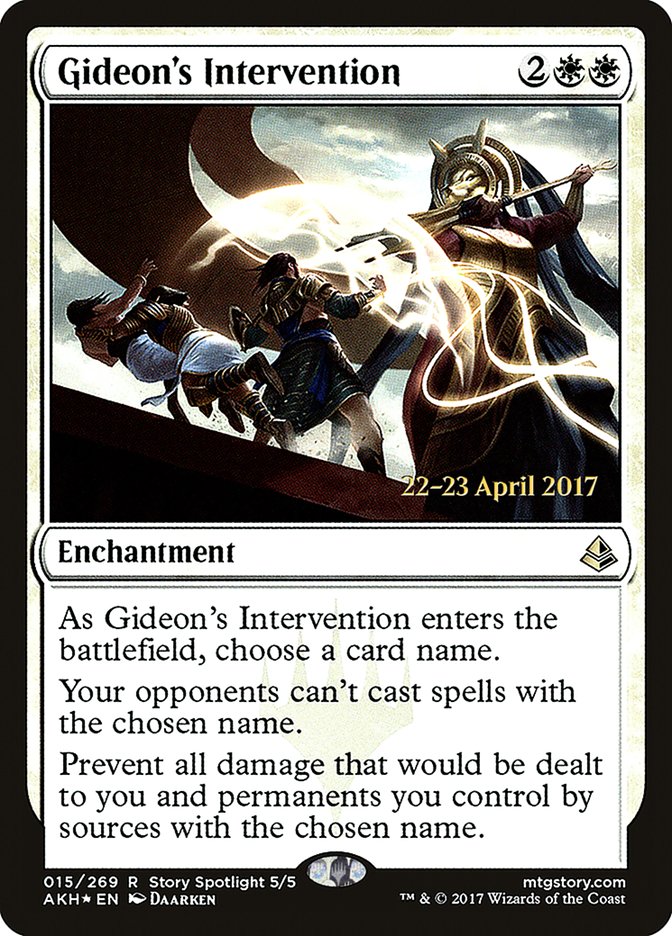 Gideon's Intervention [Amonkhet Prerelease Promos] | Deep Dive Games St. Marys