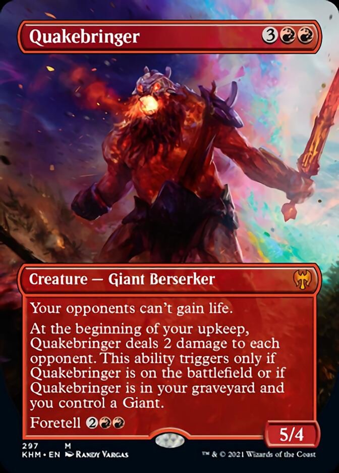 Quakebringer (Borderless Alternate Art) [Kaldheim] | Deep Dive Games St. Marys