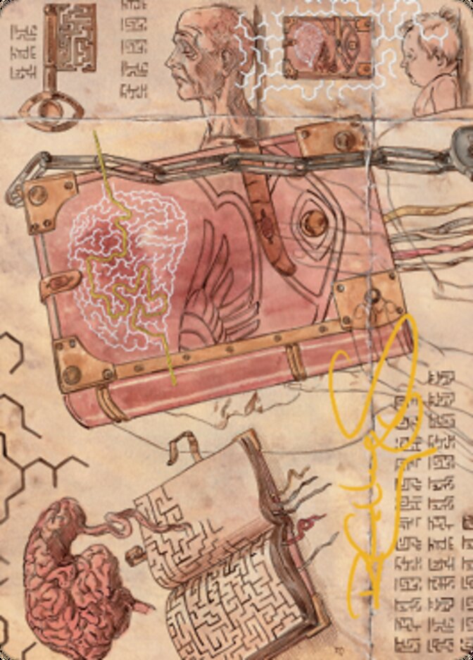 Mazemind Tome Art Card (Gold-Stamped Signature) [The Brothers' War Art Series] | Deep Dive Games St. Marys