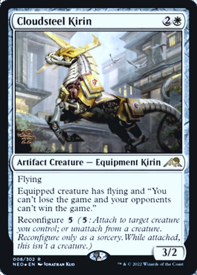 Cloudsteel Kirin [Kamigawa: Neon Dynasty Prerelease Promos] | Deep Dive Games St. Marys