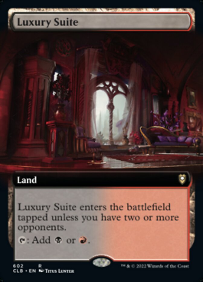 Luxury Suite (Extended Art) [Commander Legends: Battle for Baldur's Gate] | Deep Dive Games St. Marys