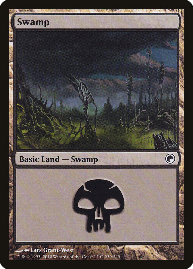 Swamp (239) [Scars of Mirrodin] | Deep Dive Games St. Marys