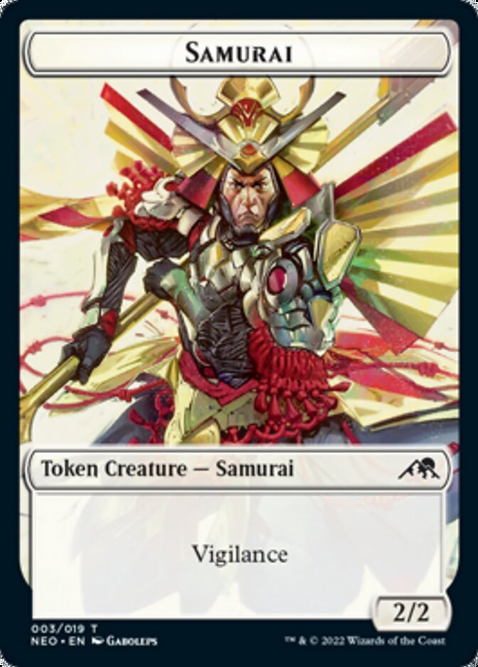 Samurai // Mechtitan Double-Sided Token [Kamigawa: Neon Dynasty Tokens] | Deep Dive Games St. Marys