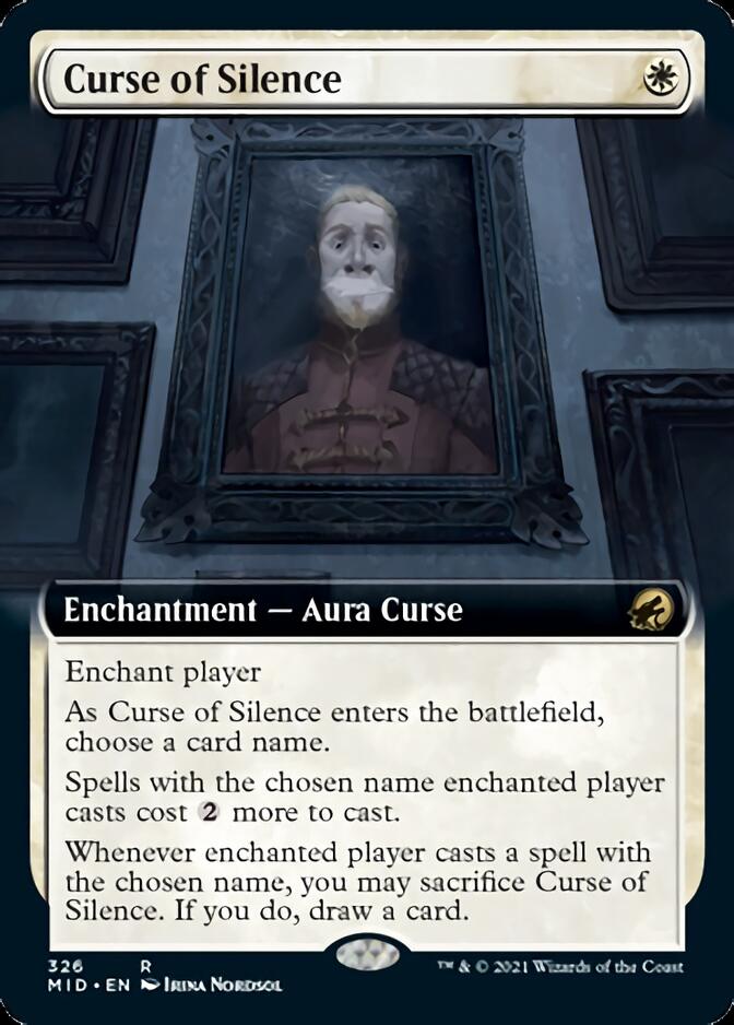 Curse of Silence (Extended Art) [Innistrad: Midnight Hunt] | Deep Dive Games St. Marys