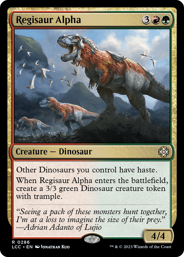 Regisaur Alpha [The Lost Caverns of Ixalan Commander] | Deep Dive Games St. Marys