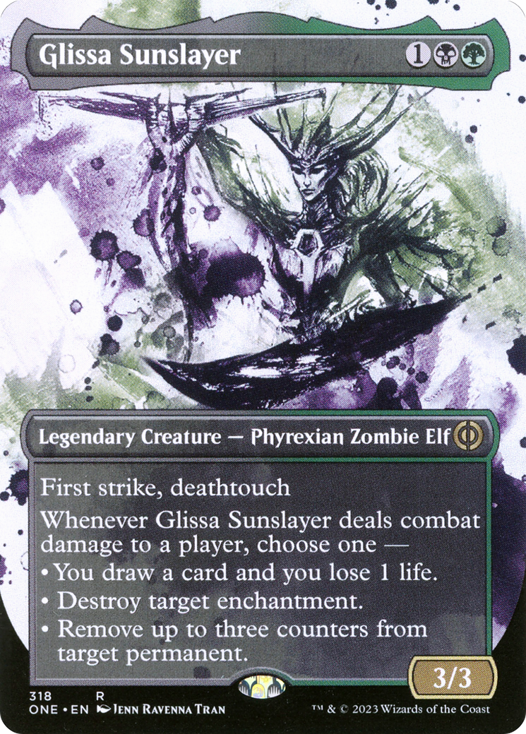 Glissa Sunslayer (Borderless Ichor) [Phyrexia: All Will Be One] | Deep Dive Games St. Marys