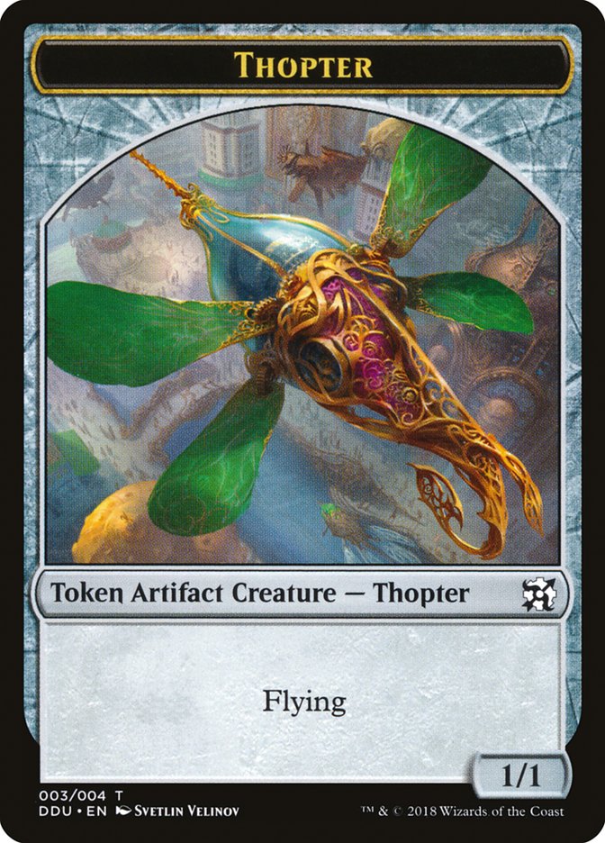 Thopter Token (003/004) [Duel Decks: Elves vs. Inventors Tokens] | Deep Dive Games St. Marys