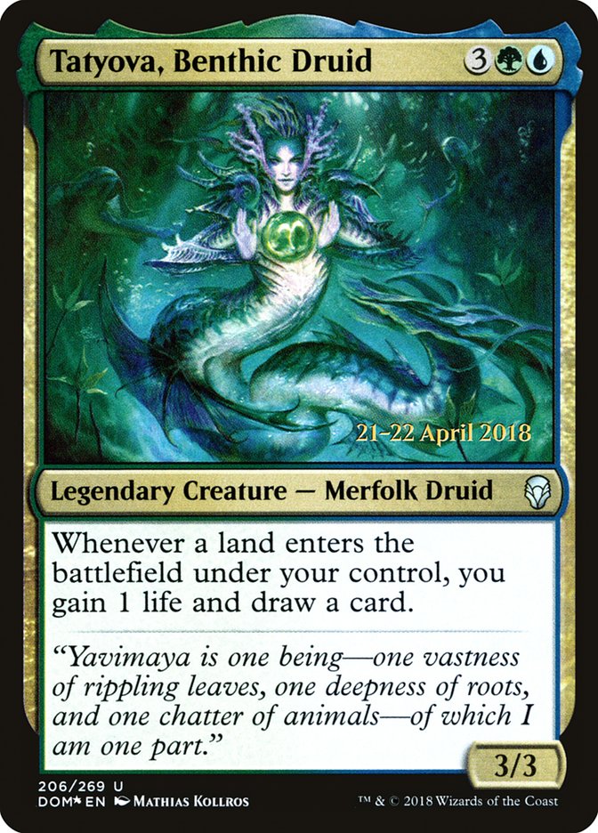 Tatyova, Benthic Druid [Dominaria Prerelease Promos] | Deep Dive Games St. Marys