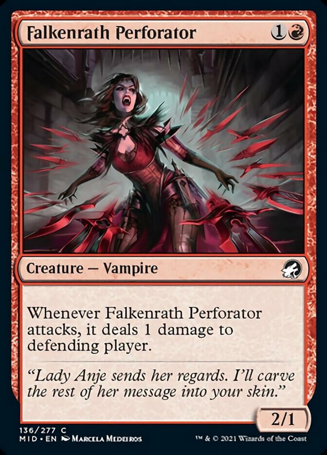 Falkenrath Perforator [Innistrad: Midnight Hunt] | Deep Dive Games St. Marys