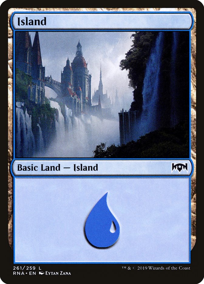 Island (261) [Ravnica Allegiance] | Deep Dive Games St. Marys