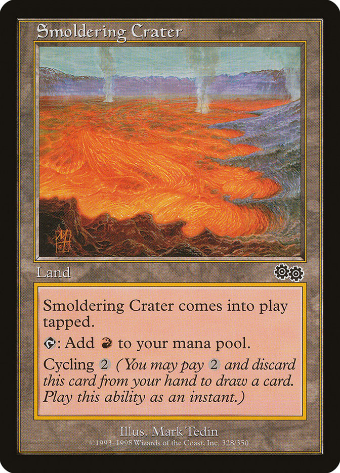 Smoldering Crater [Urza's Saga] | Deep Dive Games St. Marys