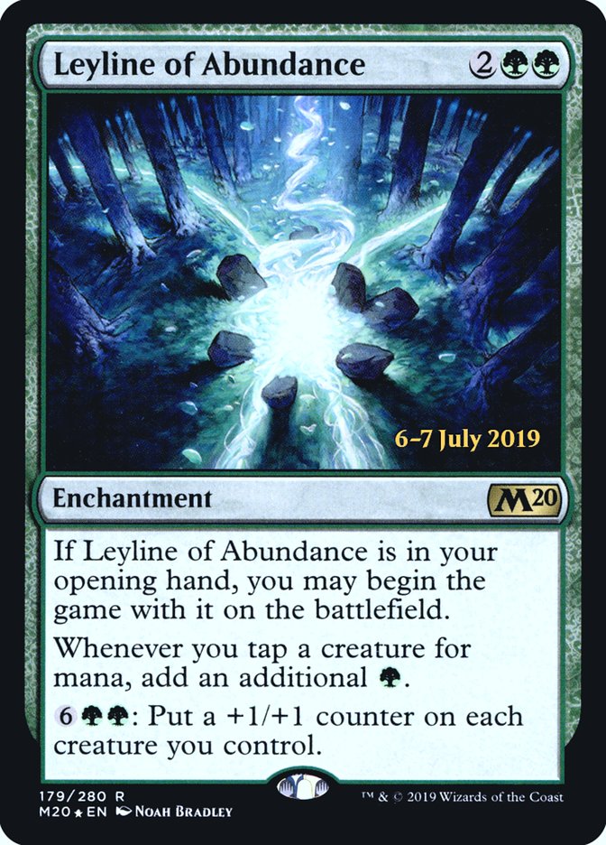 Leyline of Abundance [Core Set 2020 Prerelease Promos] | Deep Dive Games St. Marys