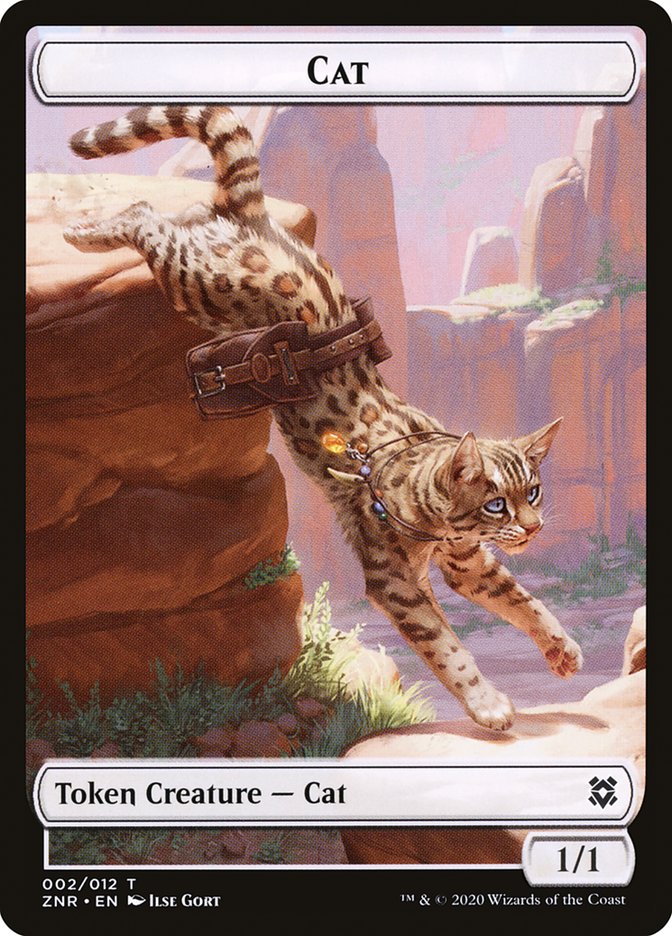 Cat Token [Zendikar Rising Tokens] | Deep Dive Games St. Marys