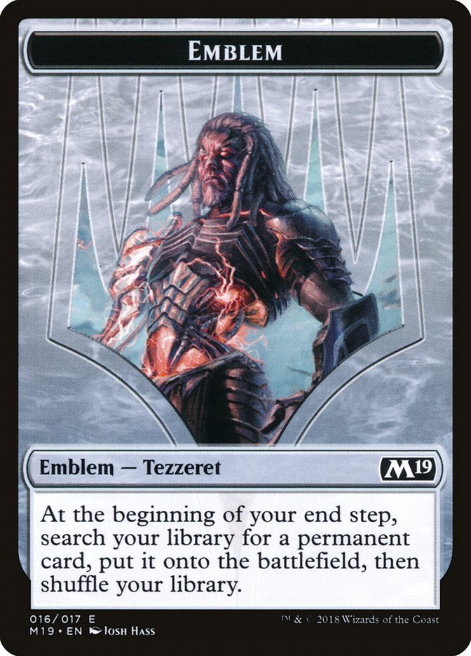 Tezzeret, Artifice Master Emblem [Core Set 2019 Tokens] | Deep Dive Games St. Marys