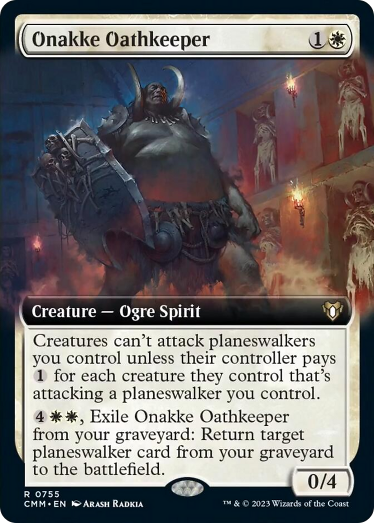 Onakke Oathkeeper (Extended Art) [Commander Masters] | Deep Dive Games St. Marys