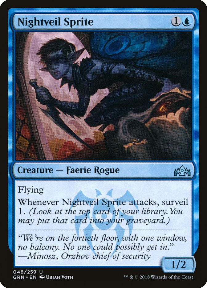Nightveil Sprite [Guilds of Ravnica] | Deep Dive Games St. Marys