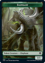 Elephant // Thopter Double-Sided Token [Starter Commander Decks] | Deep Dive Games St. Marys