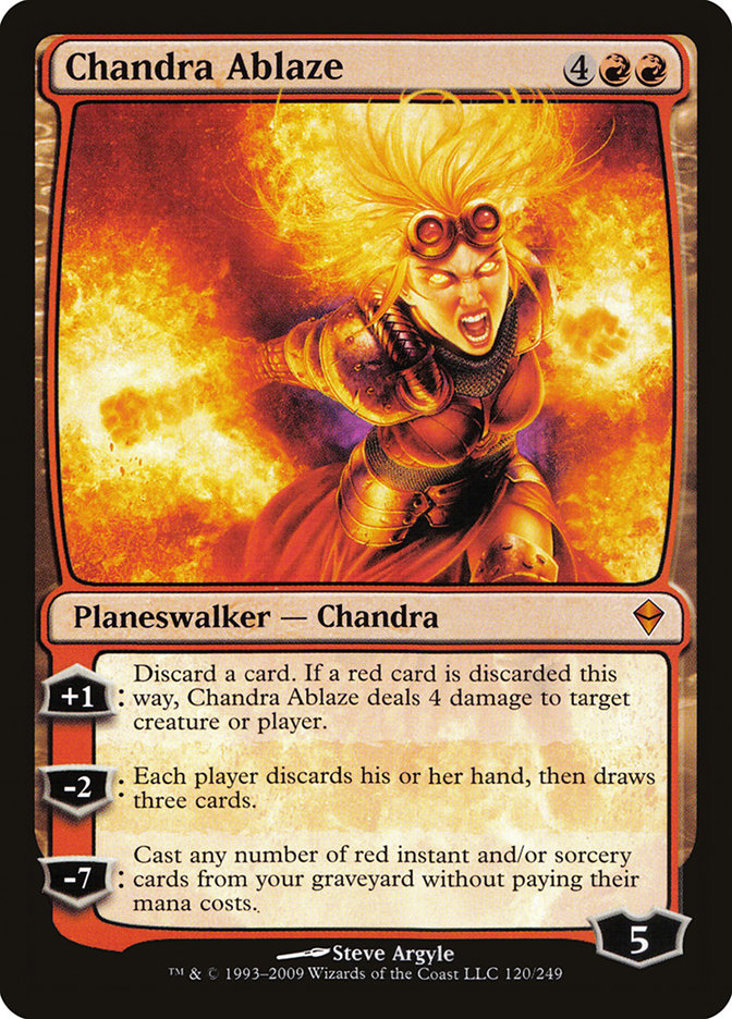 Chandra Ablaze [Zendikar] | Deep Dive Games St. Marys