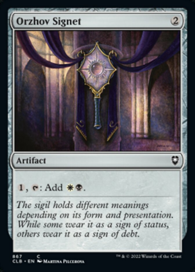 Orzhov Signet [Commander Legends: Battle for Baldur's Gate] | Deep Dive Games St. Marys