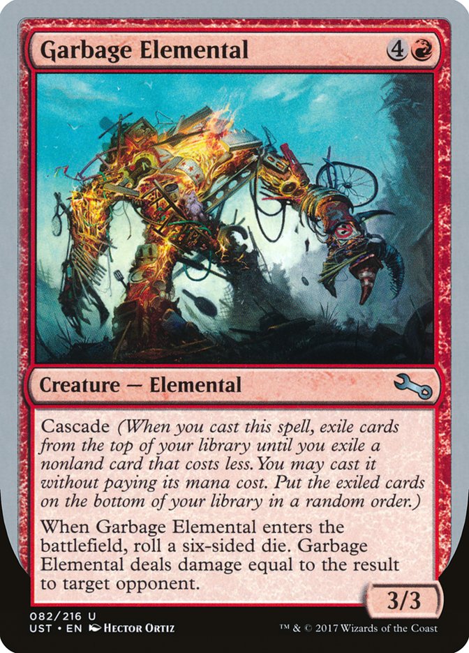 Garbage Elemental (3/3 Creature) [Unstable] | Deep Dive Games St. Marys