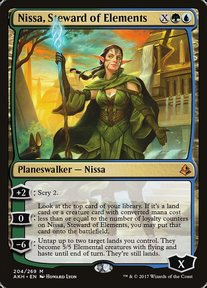 Nissa, Steward of Elements [Amonkhet] | Deep Dive Games St. Marys