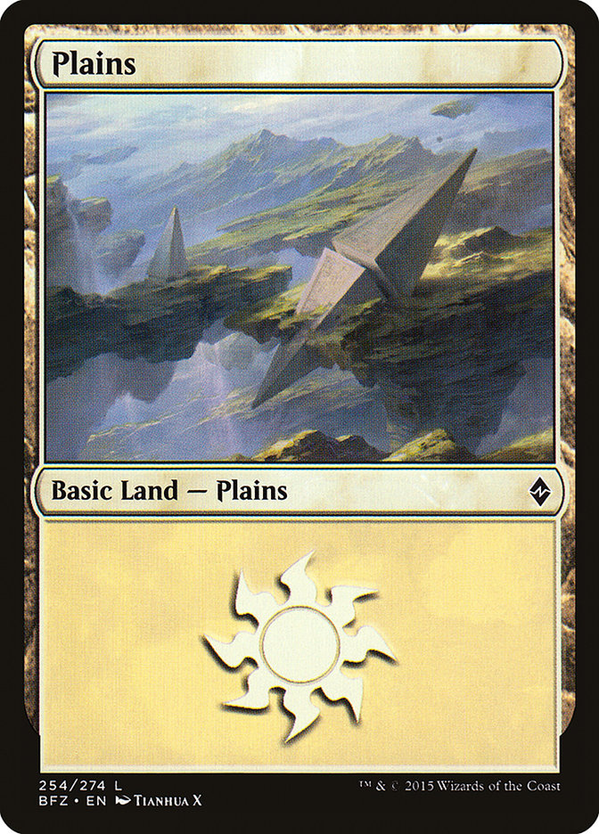 Plains (254a) [Battle for Zendikar] | Deep Dive Games St. Marys