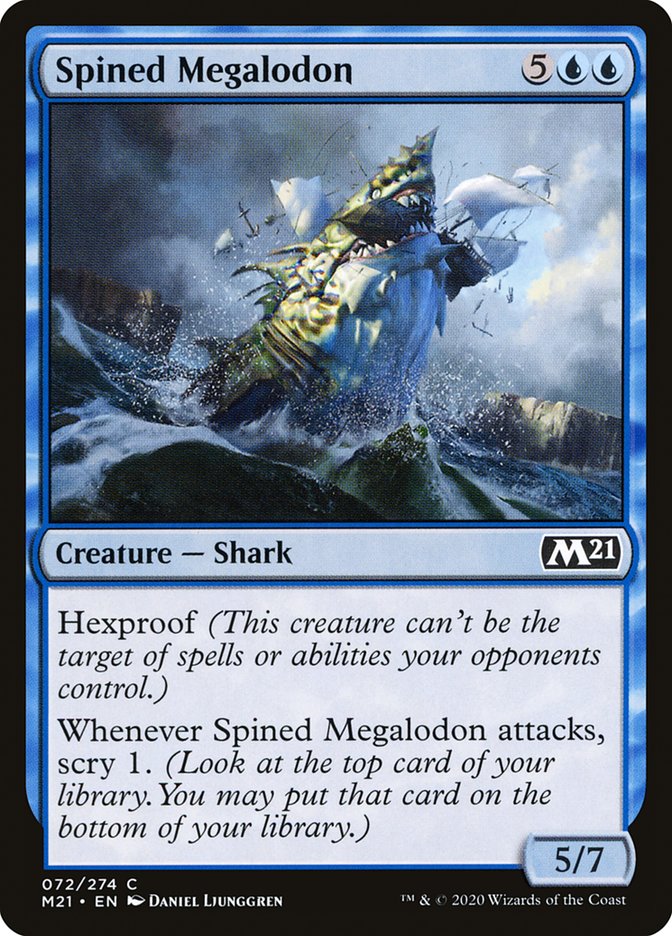 Spined Megalodon [Core Set 2021] | Deep Dive Games St. Marys