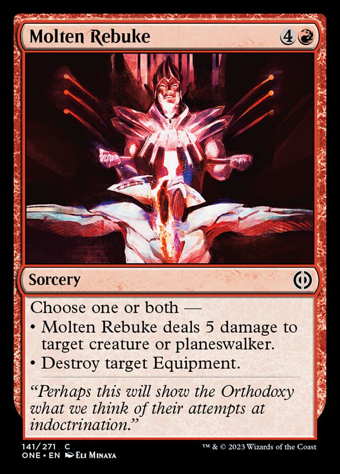 Molten Rebuke [Phyrexia: All Will Be One] | Deep Dive Games St. Marys