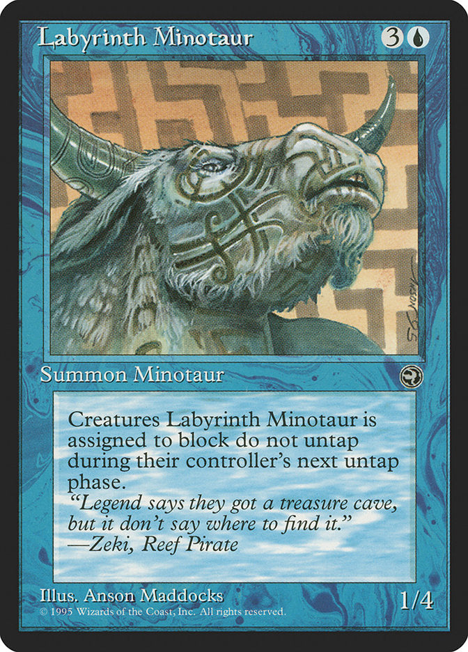 Labyrinth Minotaur (Zeki Flavor Text) [Homelands] | Deep Dive Games St. Marys