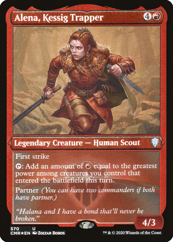 Alena, Kessig Trapper (Foil Etched) [Commander Legends] | Deep Dive Games St. Marys