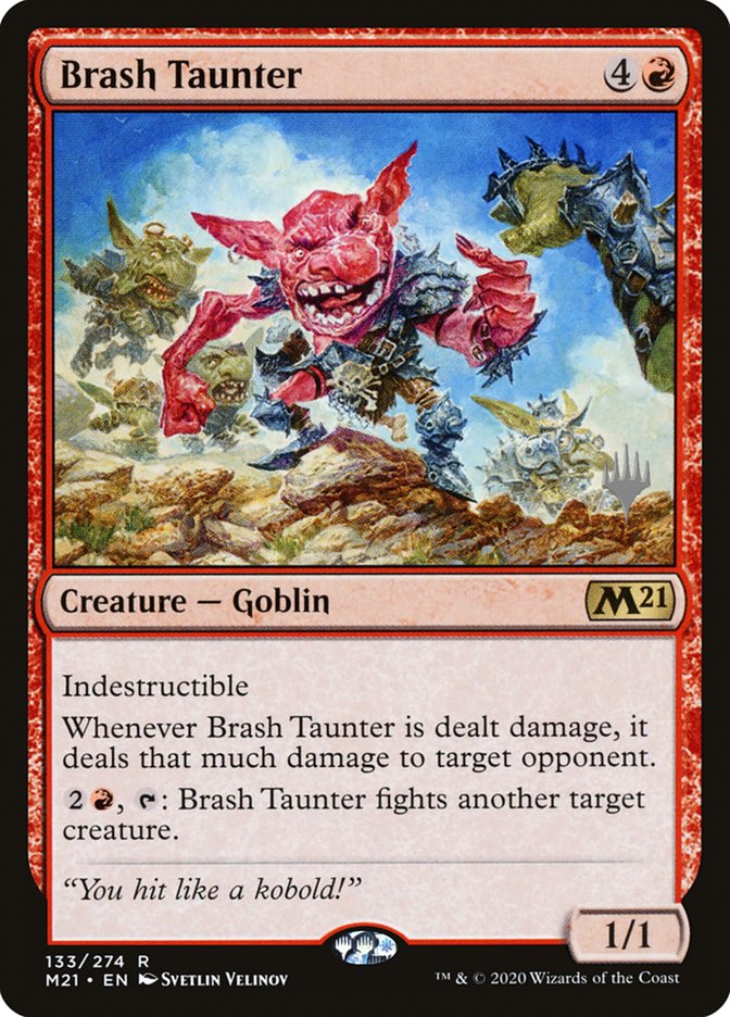 Brash Taunter (Promo Pack) [Core Set 2021 Promos] | Deep Dive Games St. Marys